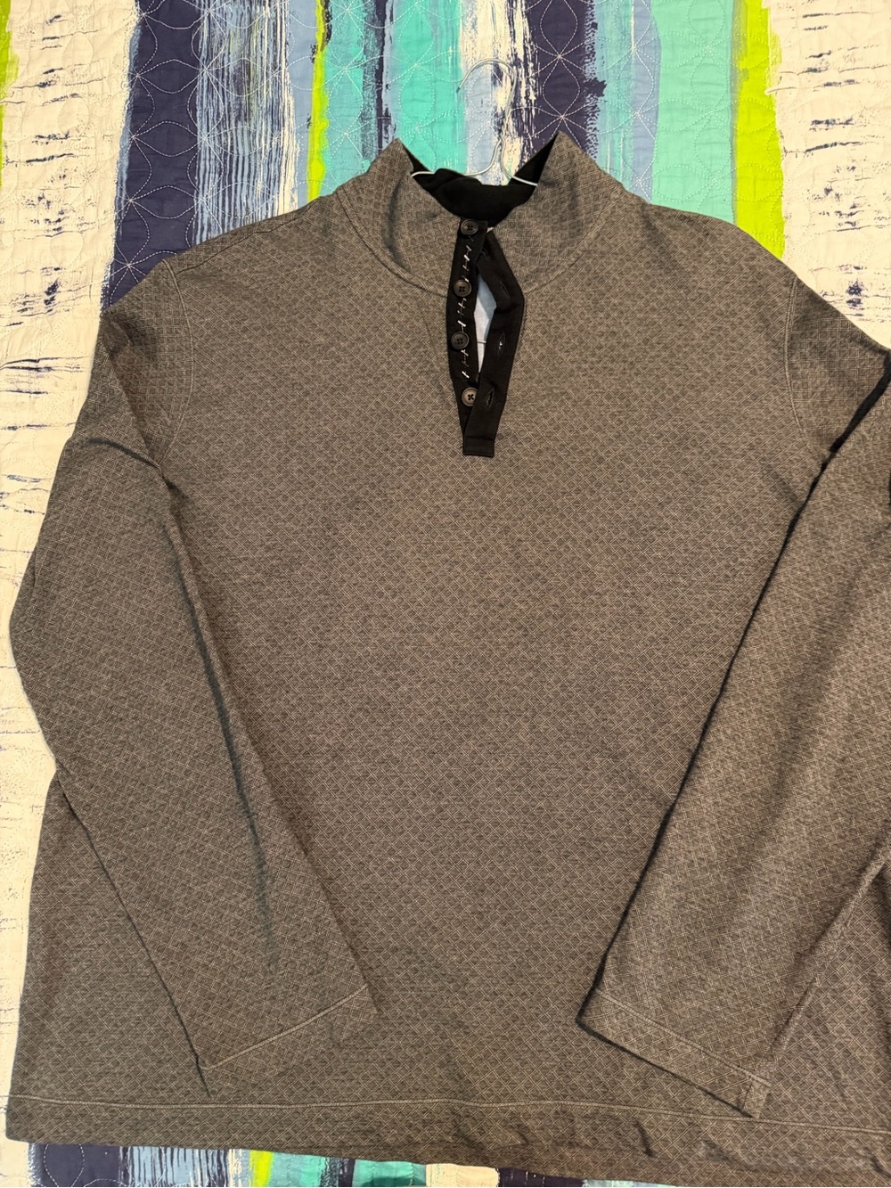 Robert Graham Gray 1/4 Button Up